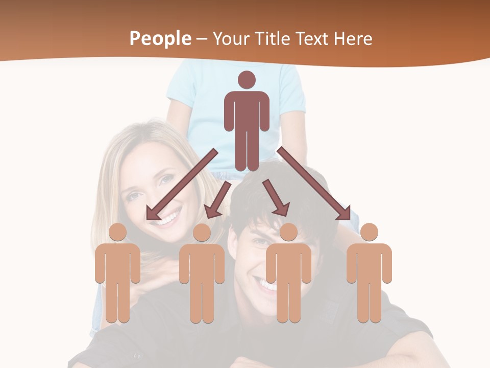 Happy Attractive Portrait PowerPoint Template