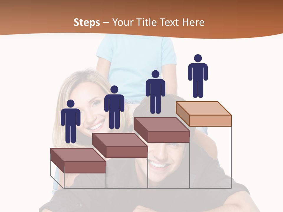 Happy Attractive Portrait PowerPoint Template