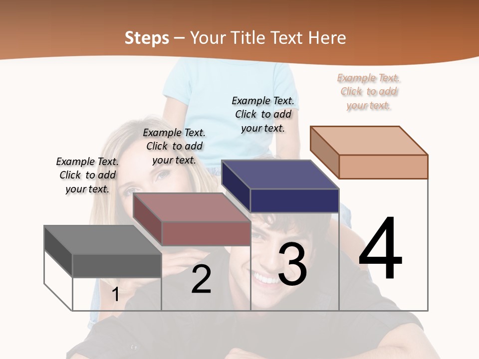 Happy Attractive Portrait PowerPoint Template