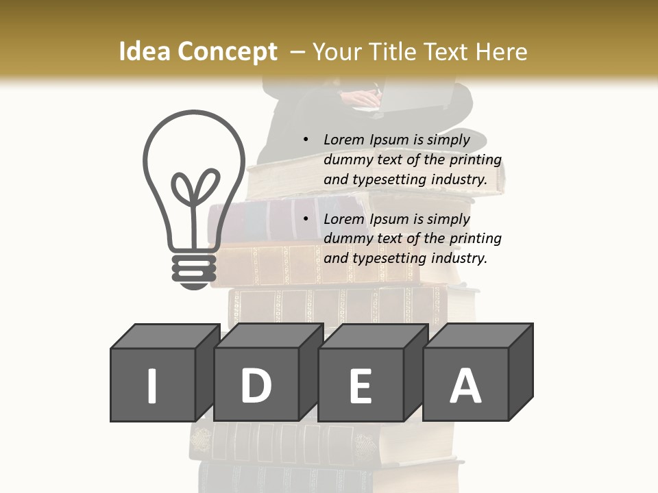 Young Boy University PowerPoint Template