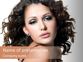 Beautiful Young Attractive PowerPoint Template