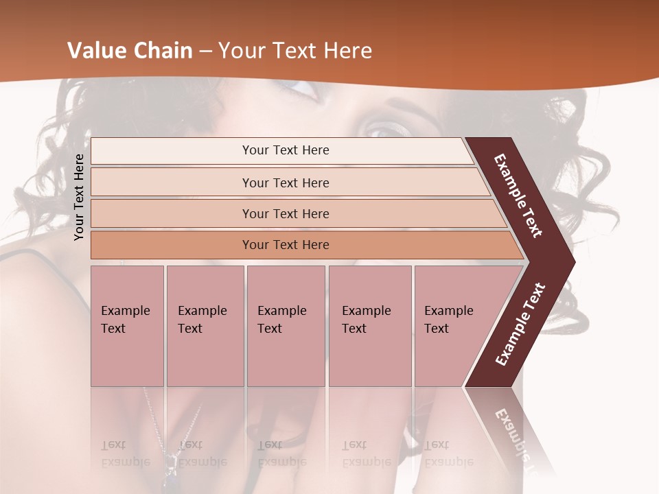 Caucasian Glamour Close Up PowerPoint Template