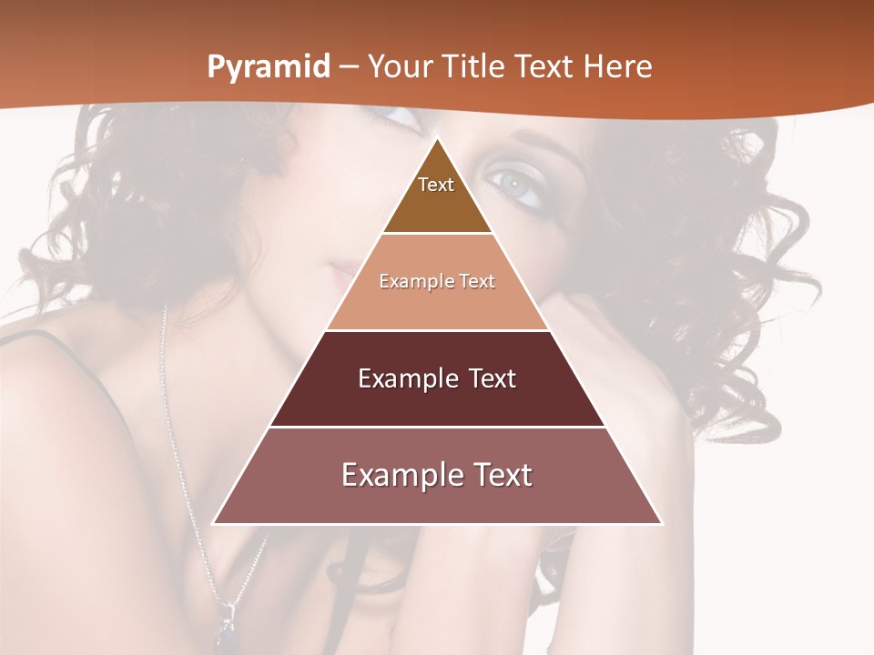 Caucasian Glamour Close Up PowerPoint Template