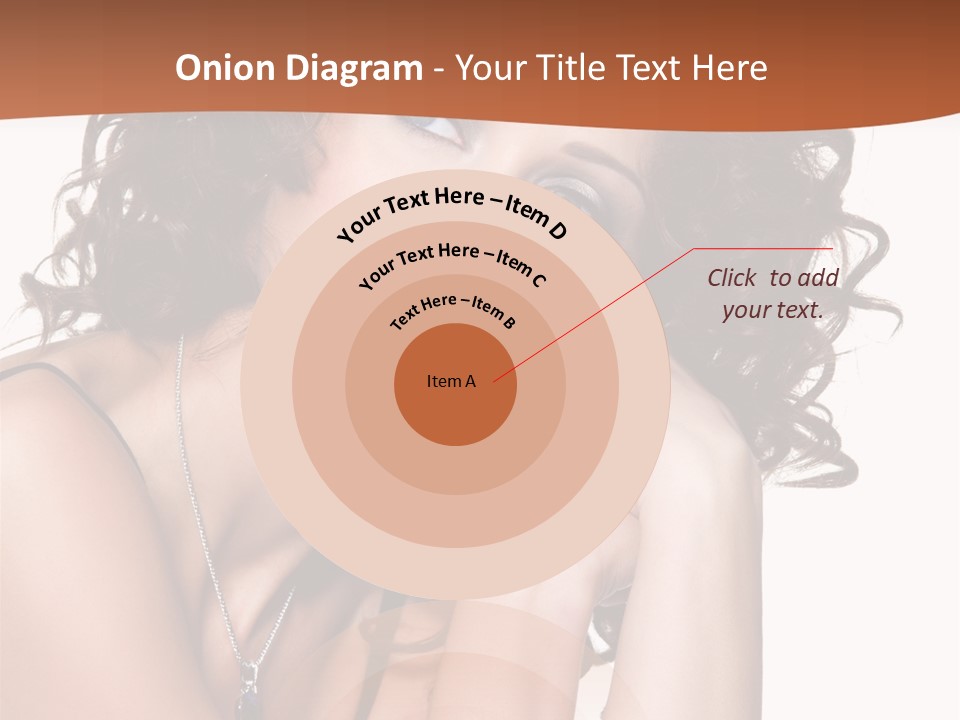 Caucasian Glamour Close Up PowerPoint Template