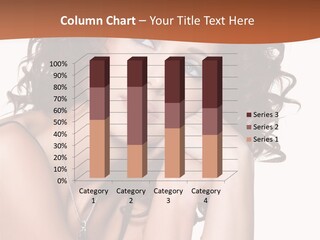 Caucasian Glamour Close Up PowerPoint Template