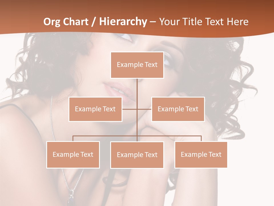 Caucasian Glamour Close Up PowerPoint Template