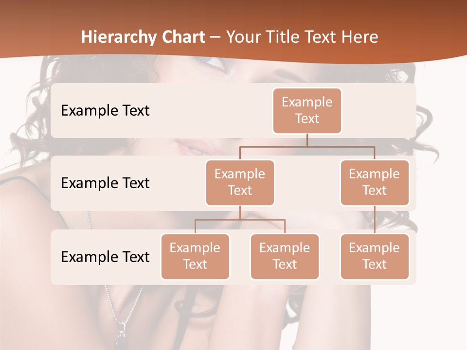 Caucasian Glamour Close Up PowerPoint Template