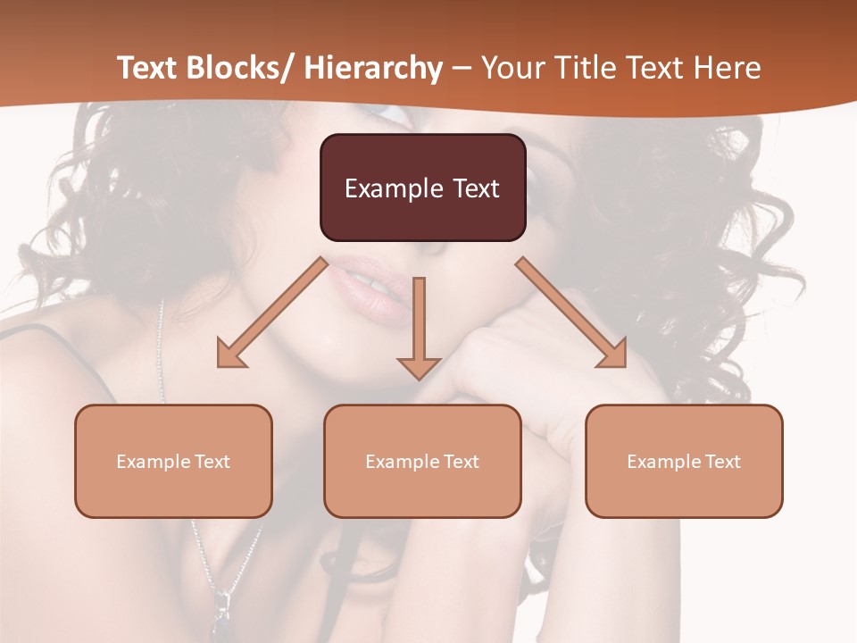 Caucasian Glamour Close Up PowerPoint Template