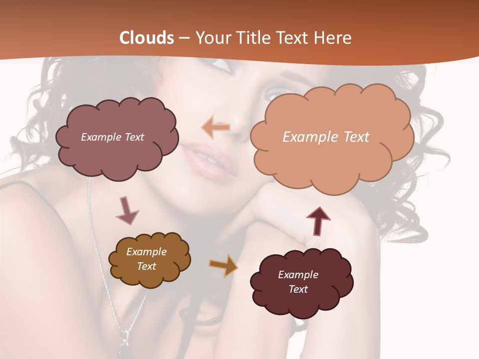 Caucasian Glamour Close Up PowerPoint Template