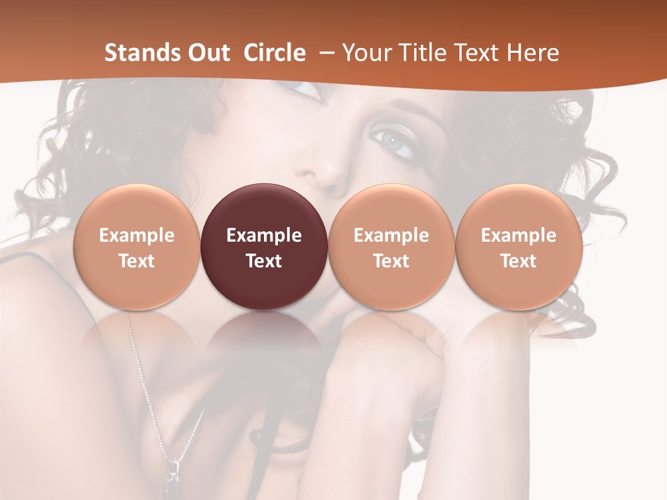Caucasian Glamour Close Up PowerPoint Template