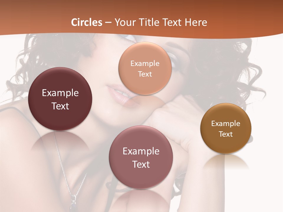Caucasian Glamour Close Up PowerPoint Template