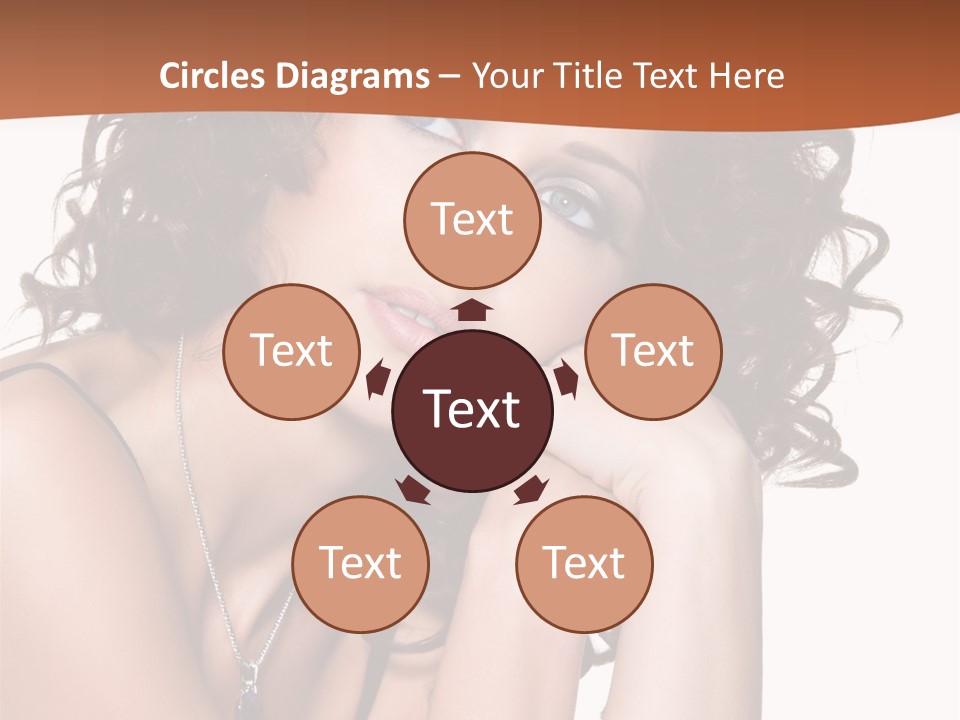 Caucasian Glamour Close Up PowerPoint Template