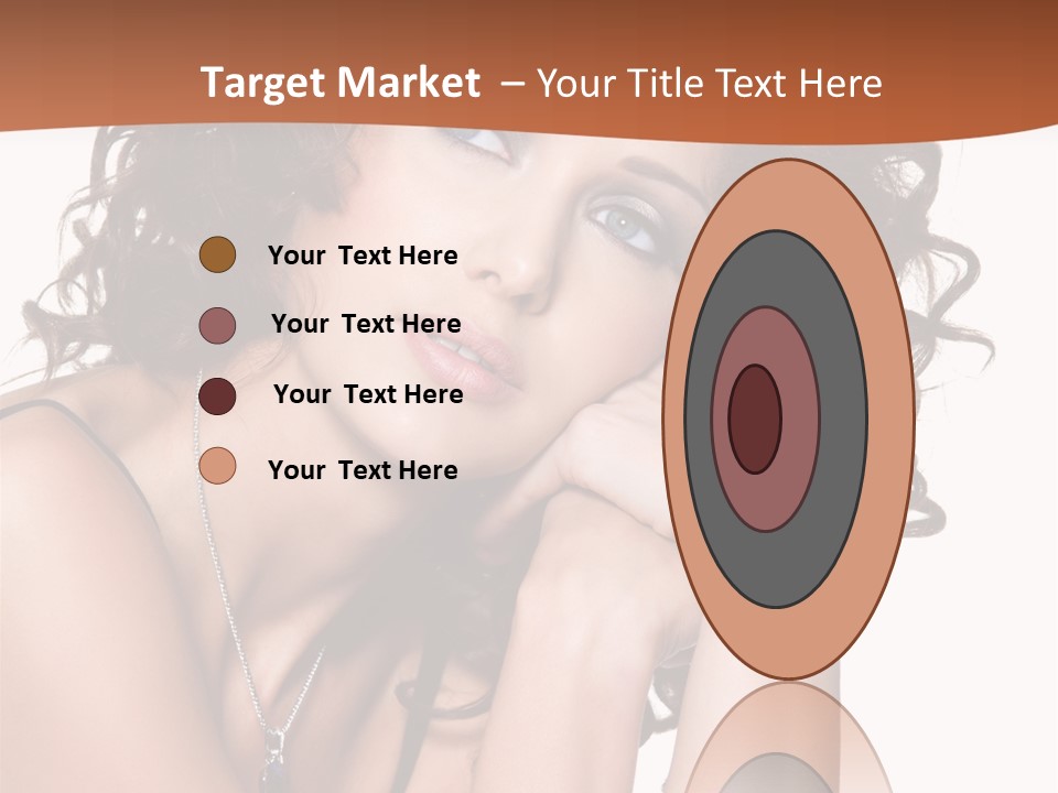 Caucasian Glamour Close Up PowerPoint Template