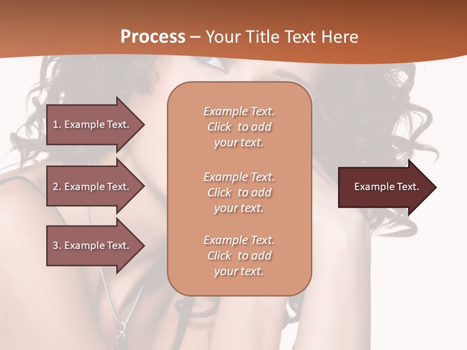 Caucasian Glamour Close Up PowerPoint Template