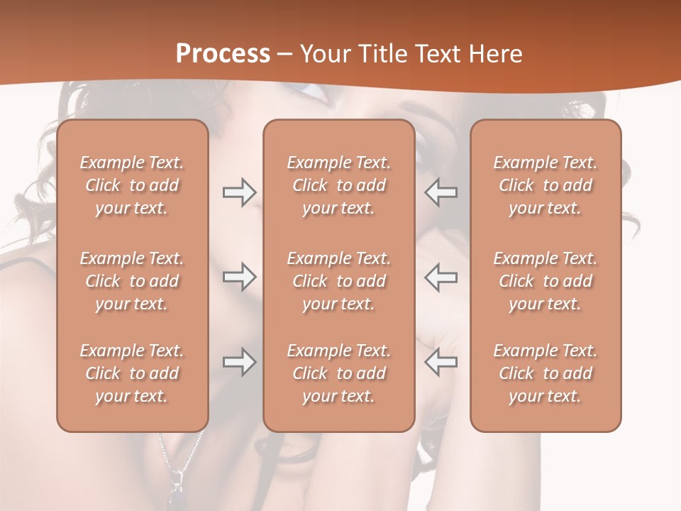 Caucasian Glamour Close Up PowerPoint Template