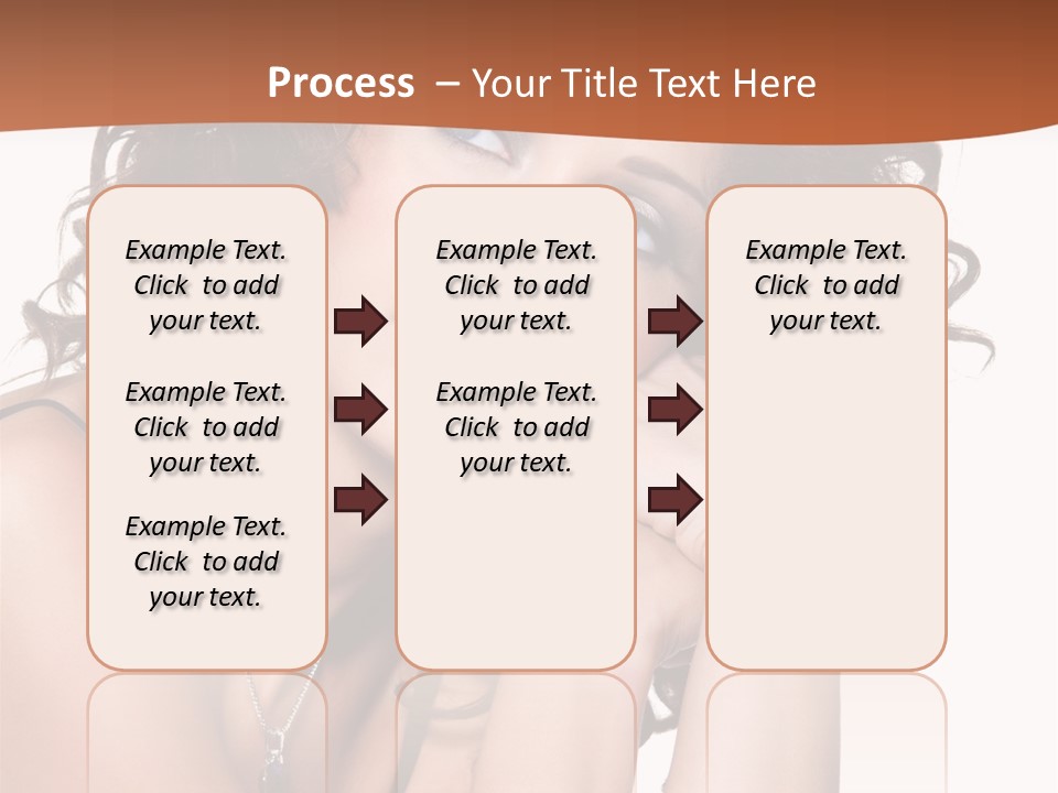 Caucasian Glamour Close Up PowerPoint Template