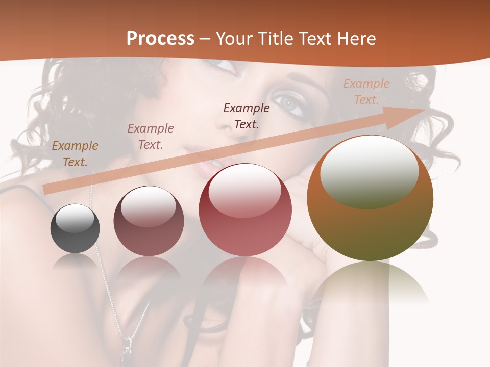 Caucasian Glamour Close Up PowerPoint Template