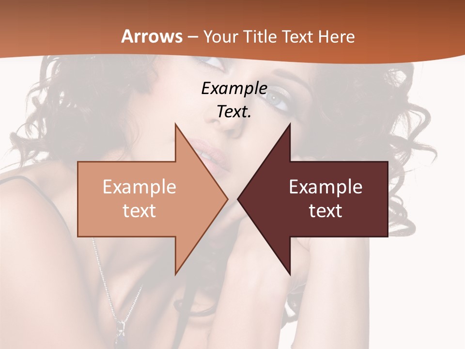 Caucasian Glamour Close Up PowerPoint Template