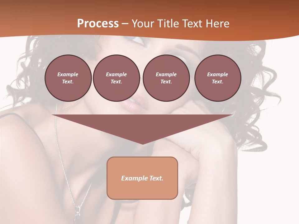 Caucasian Glamour Close Up PowerPoint Template