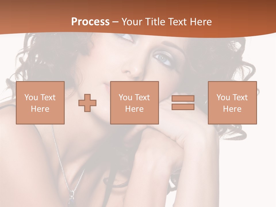 Caucasian Glamour Close Up PowerPoint Template