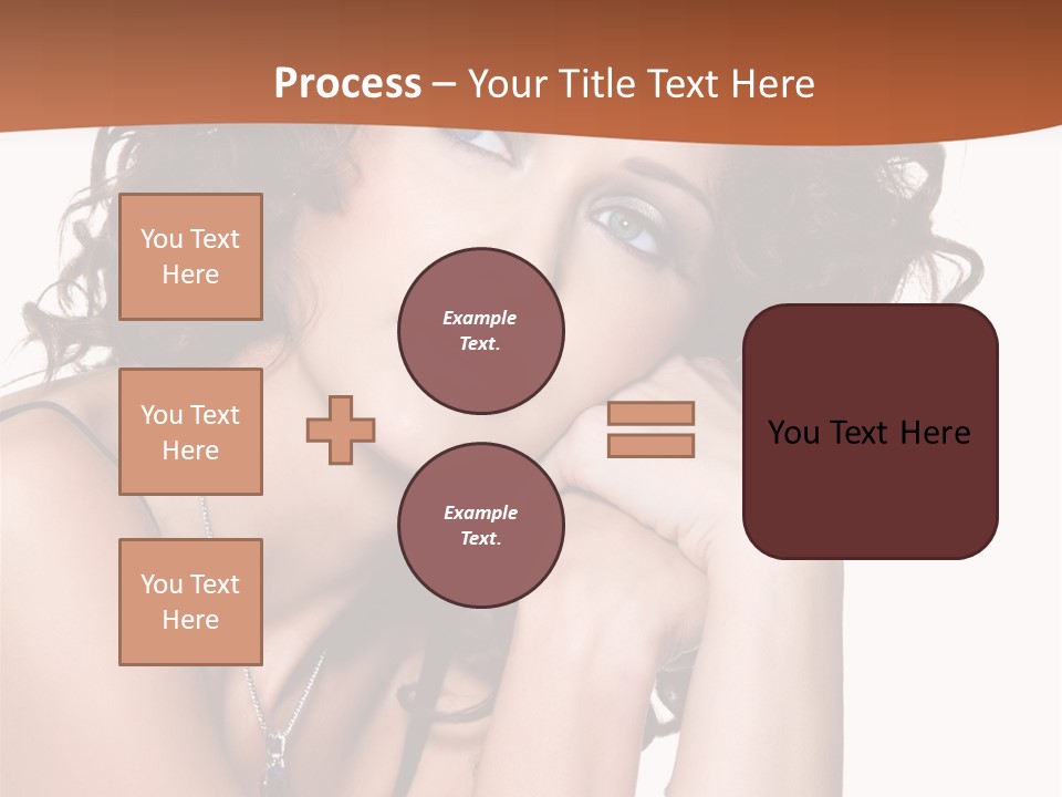 Caucasian Glamour Close Up PowerPoint Template