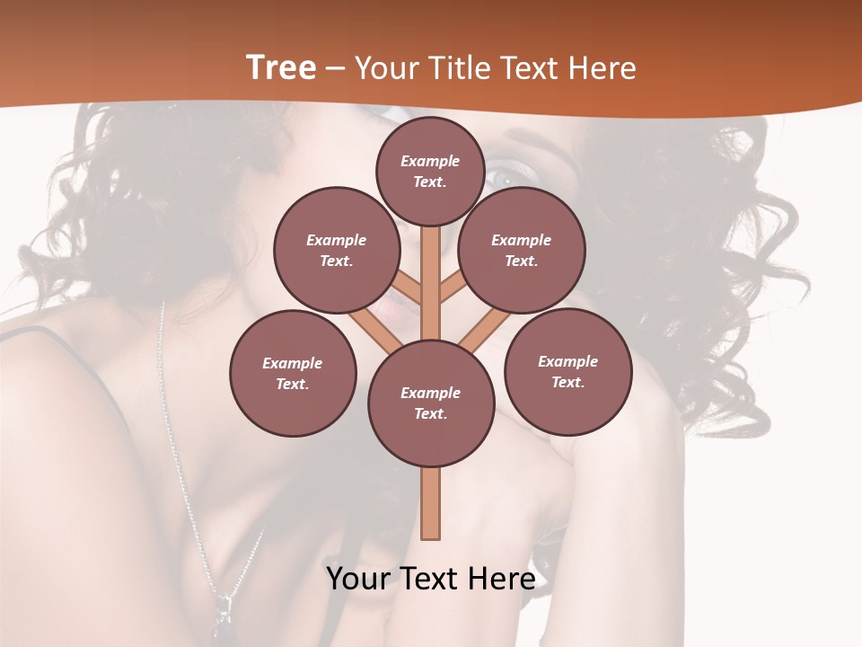 Caucasian Glamour Close Up PowerPoint Template