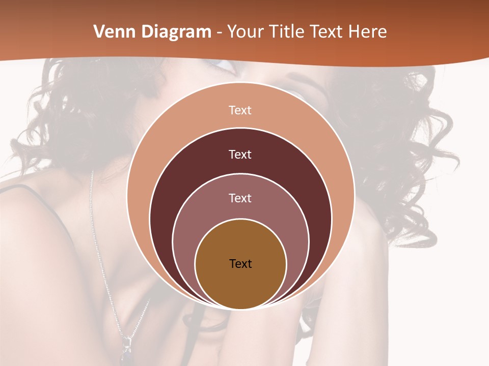 Caucasian Glamour Close Up PowerPoint Template