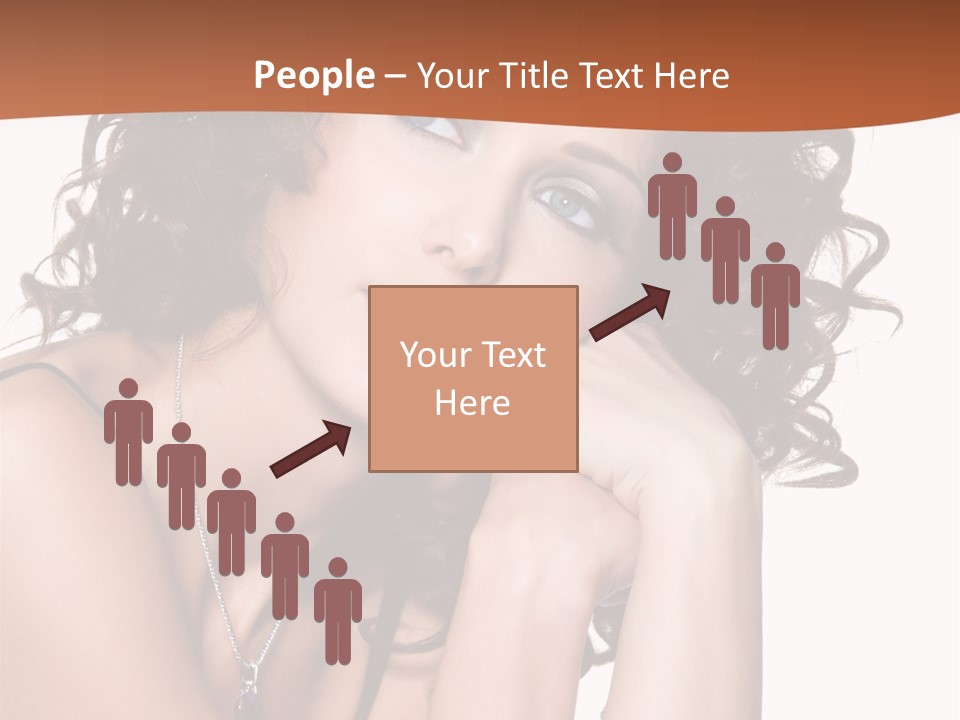 Caucasian Glamour Close Up PowerPoint Template