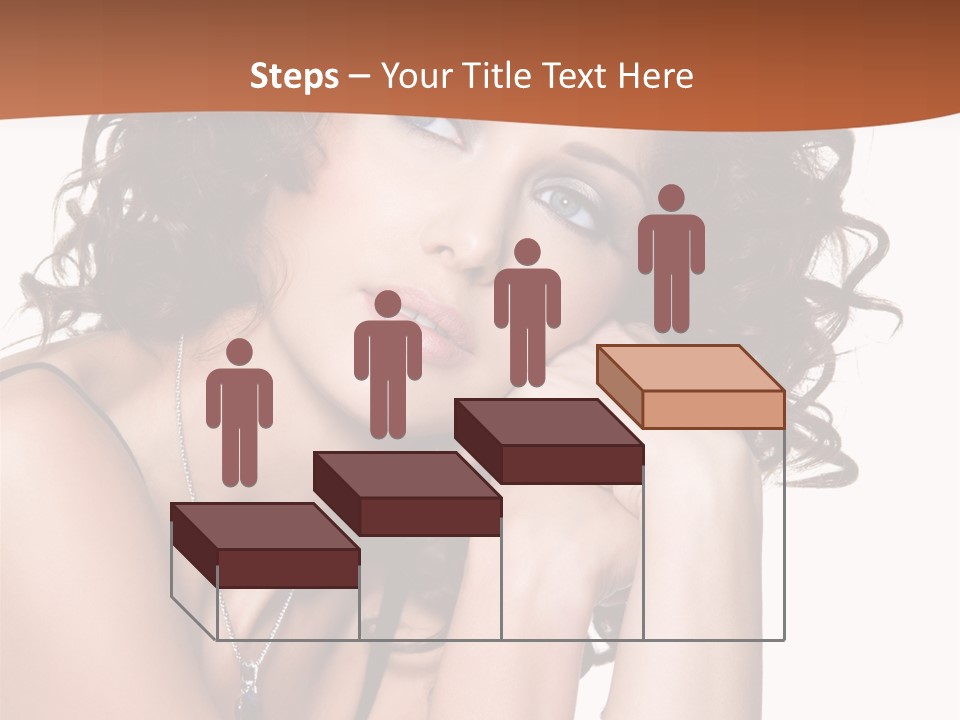 Caucasian Glamour Close Up PowerPoint Template