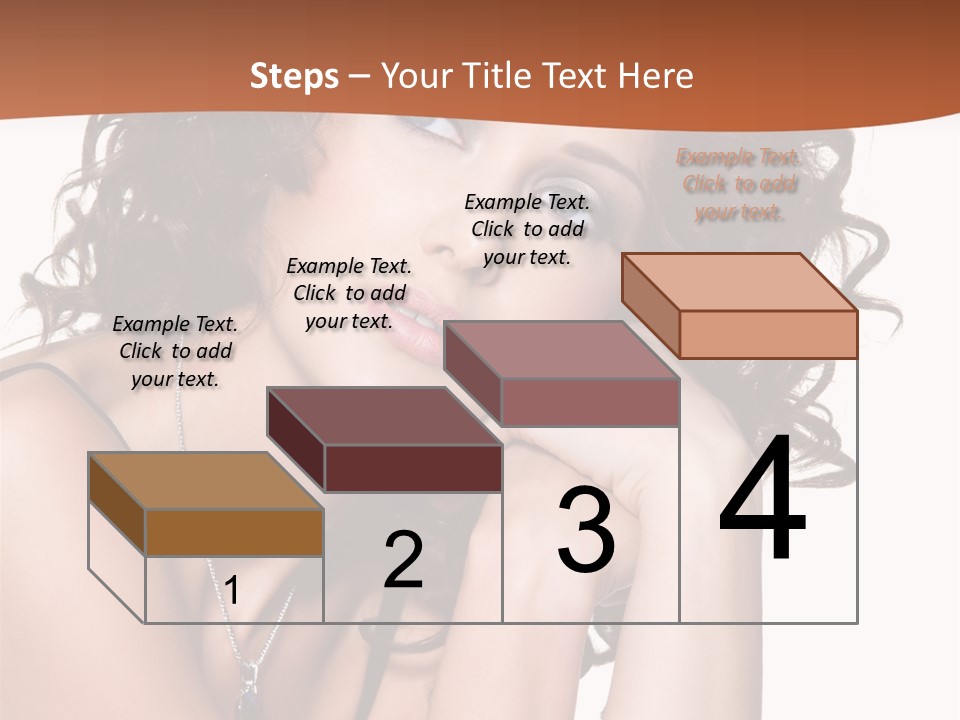 Caucasian Glamour Close Up PowerPoint Template