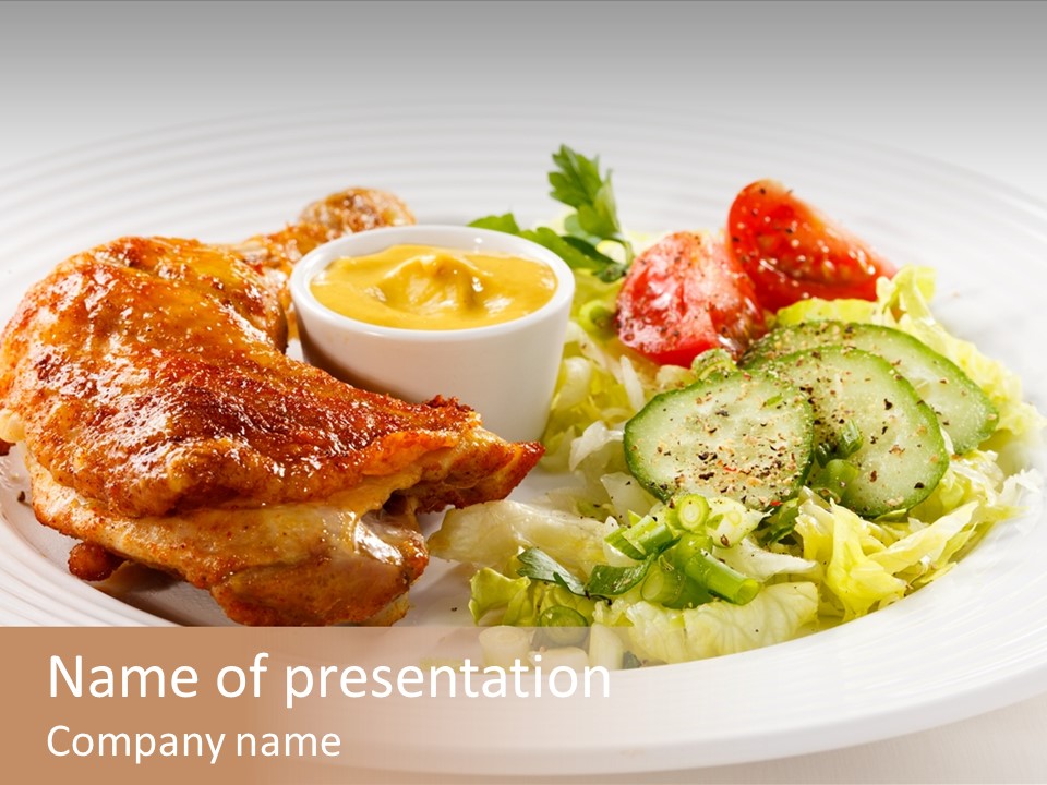 Drumstick Chicken Supper PowerPoint Template