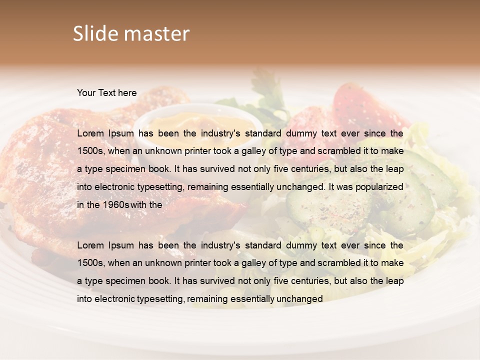 Drumstick Chicken Supper PowerPoint Template