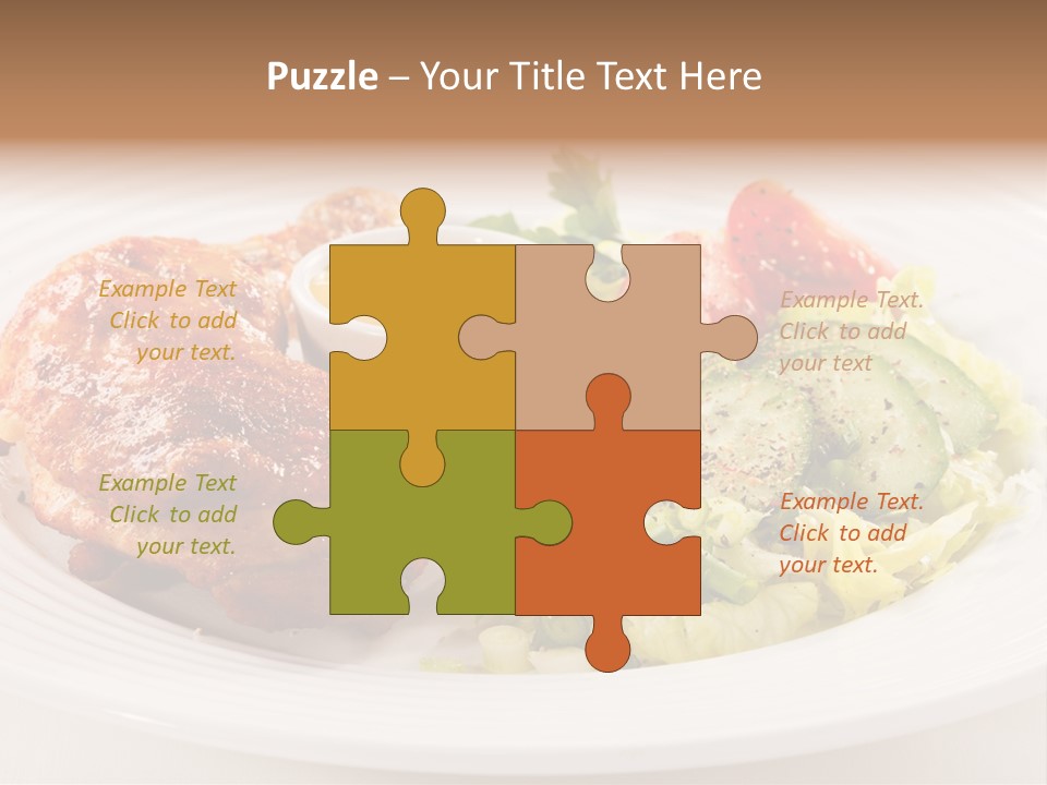 Drumstick Chicken Supper PowerPoint Template