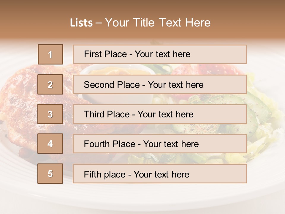 Drumstick Chicken Supper PowerPoint Template