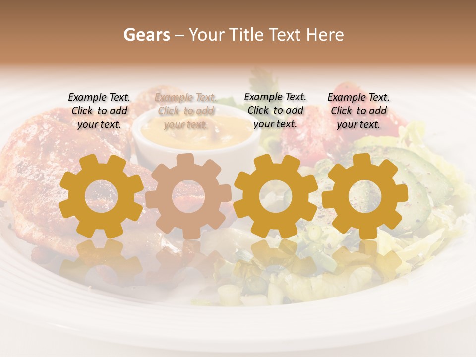 Drumstick Chicken Supper PowerPoint Template