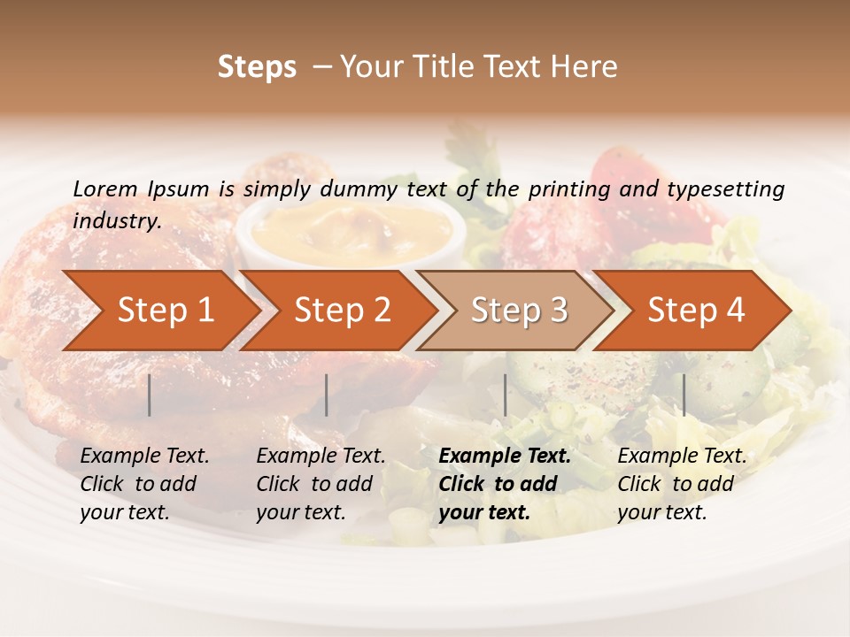 Drumstick Chicken Supper PowerPoint Template