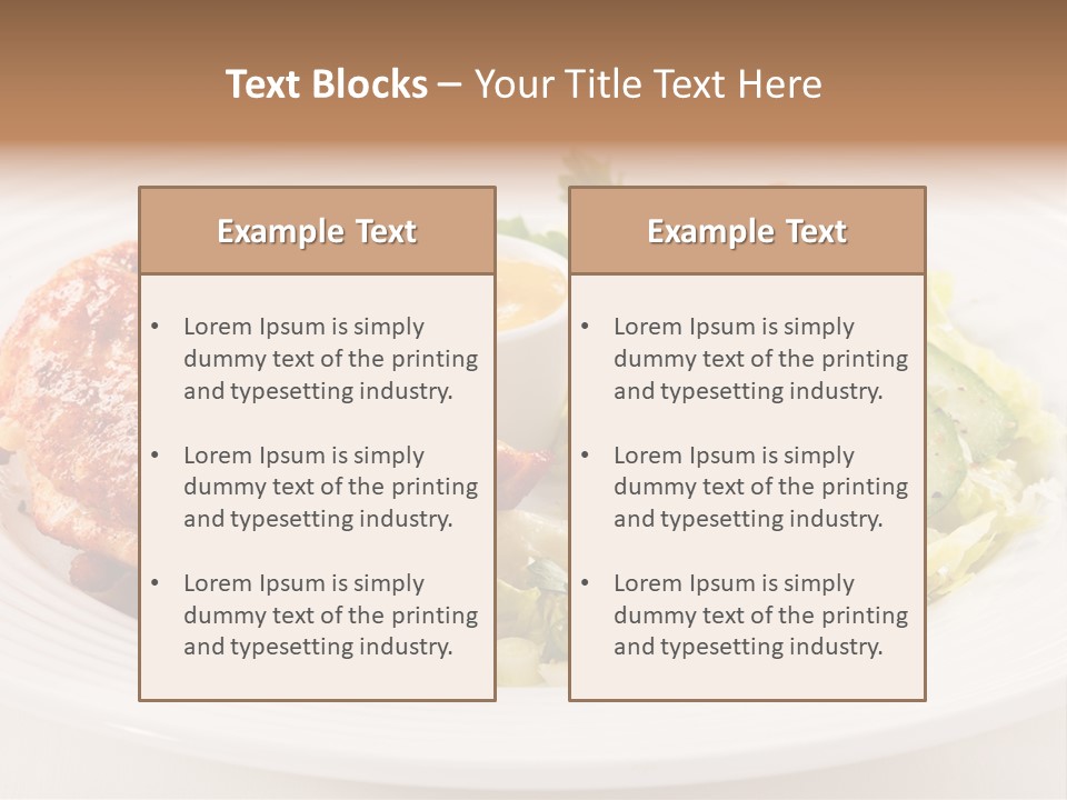 Drumstick Chicken Supper PowerPoint Template