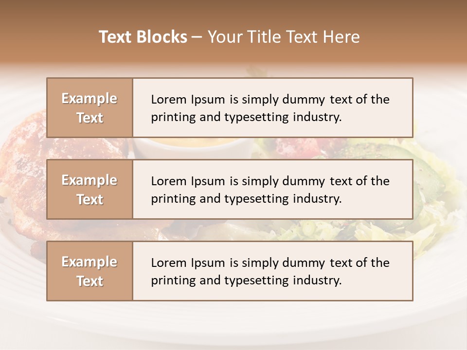 Drumstick Chicken Supper PowerPoint Template