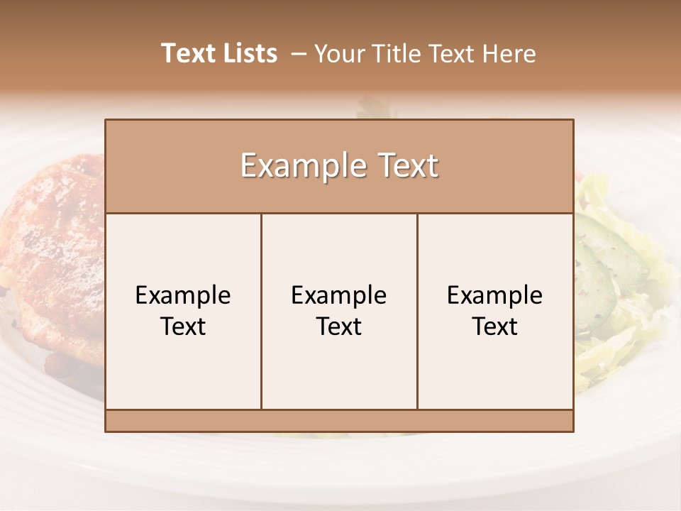 Drumstick Chicken Supper PowerPoint Template