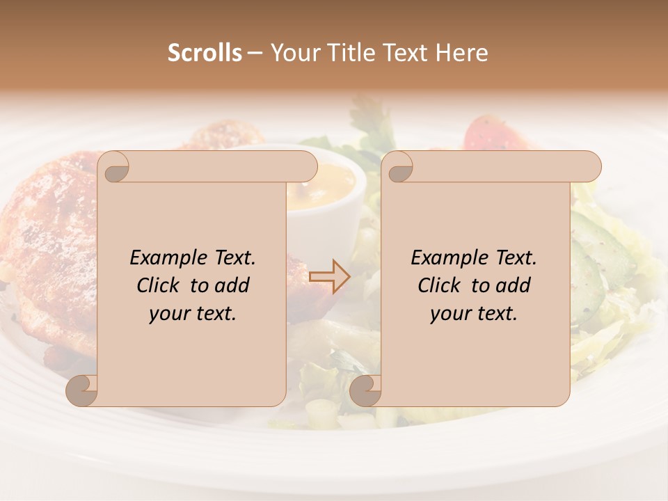 Drumstick Chicken Supper PowerPoint Template