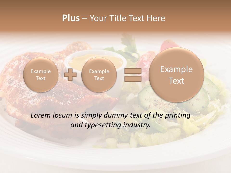 Drumstick Chicken Supper PowerPoint Template