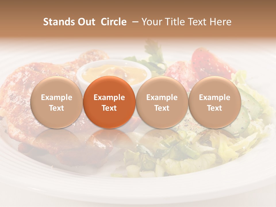 Drumstick Chicken Supper PowerPoint Template