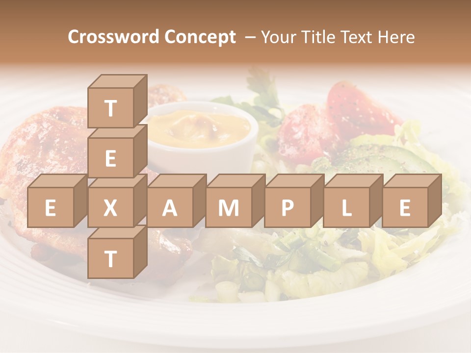 Drumstick Chicken Supper PowerPoint Template