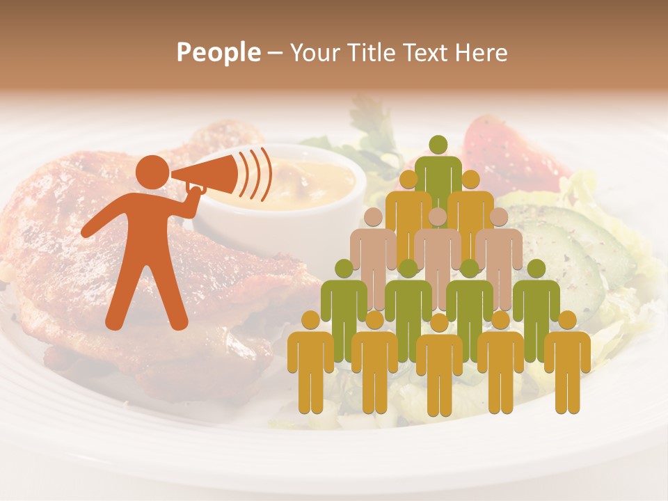 Drumstick Chicken Supper PowerPoint Template