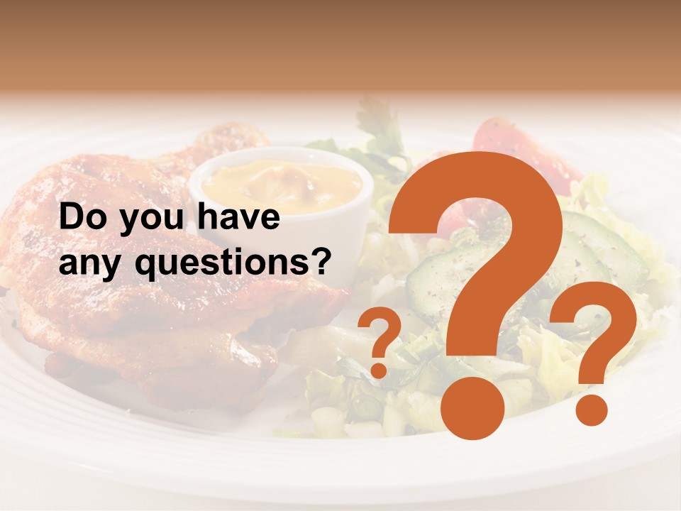 Drumstick Chicken Supper PowerPoint Template