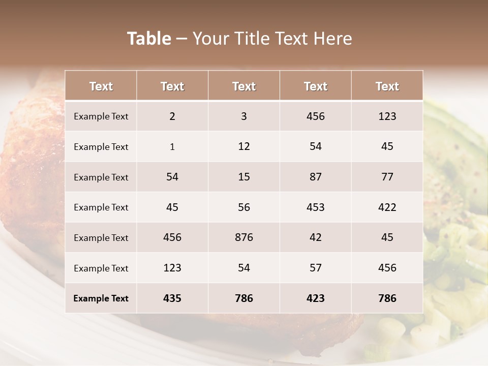 Roast Roasted Dining PowerPoint Template