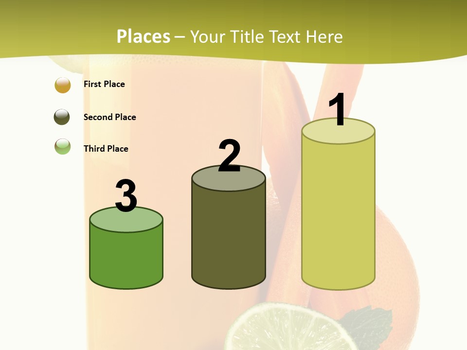 Carrot Crystal Drink PowerPoint Template