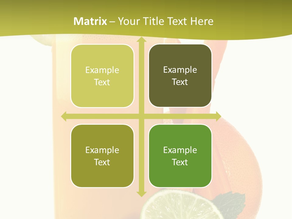 Carrot Crystal Drink PowerPoint Template