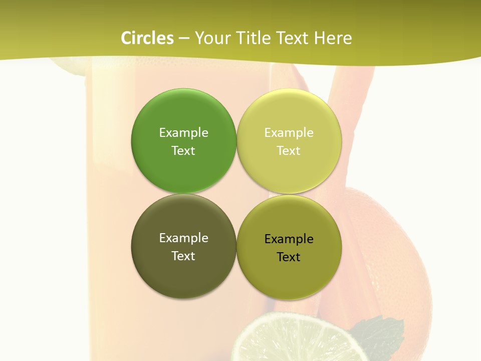 Carrot Crystal Drink PowerPoint Template