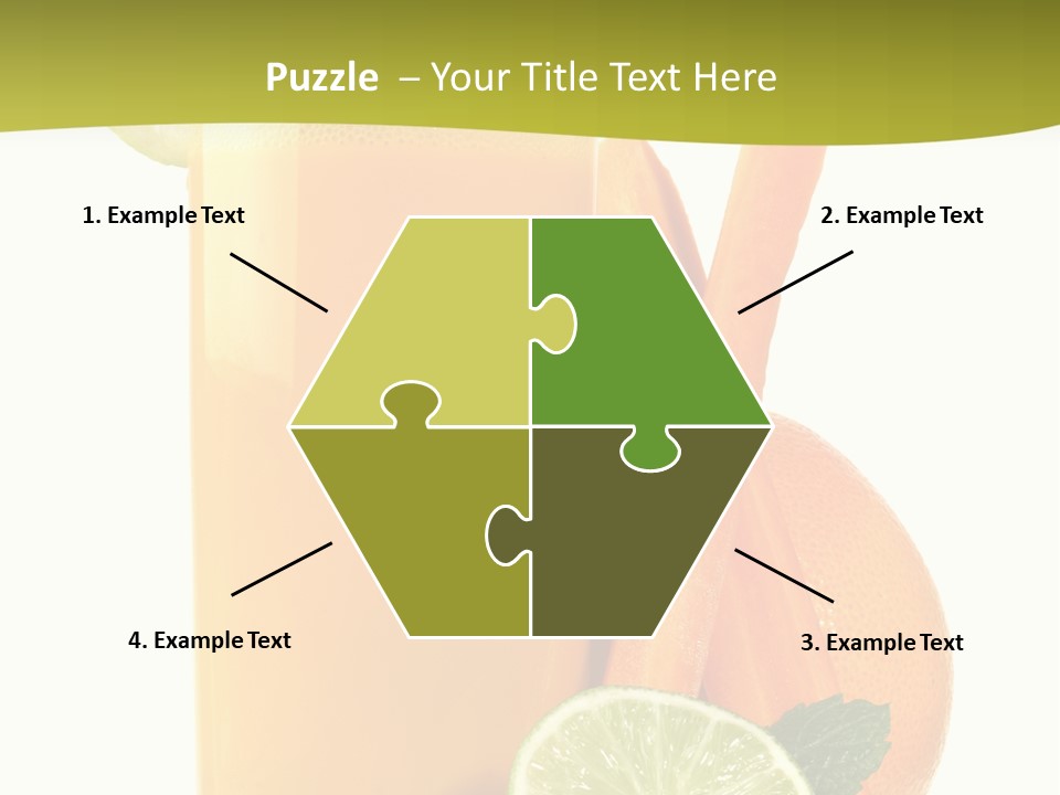 Carrot Crystal Drink PowerPoint Template